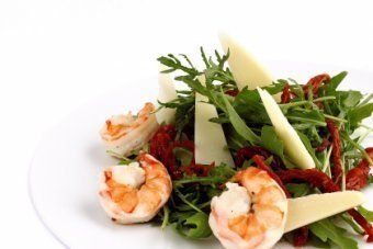 Easy Meal Салат с рукколой и креветками