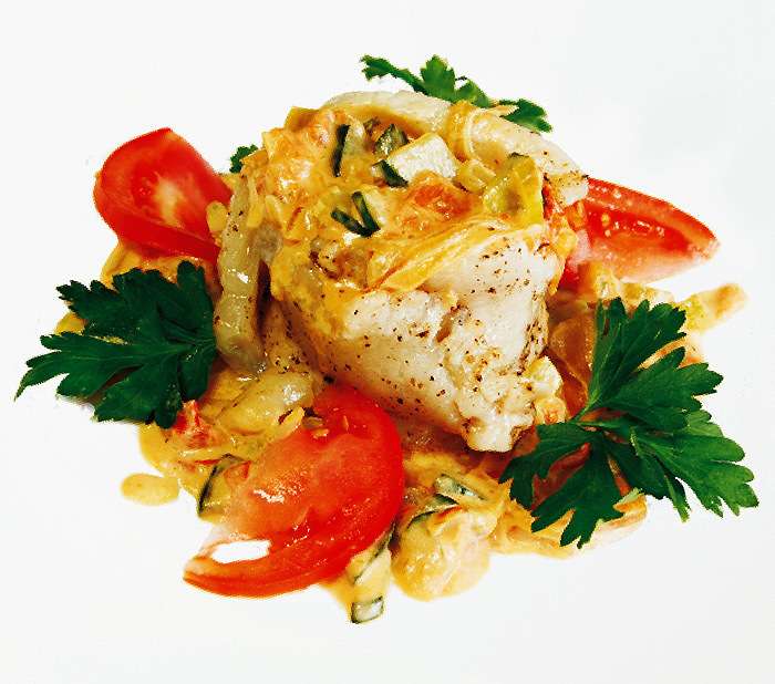 Желтая Кофта Морской язык с овощами