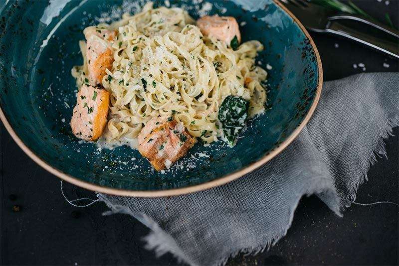 il Forno Тальятелле с лососем