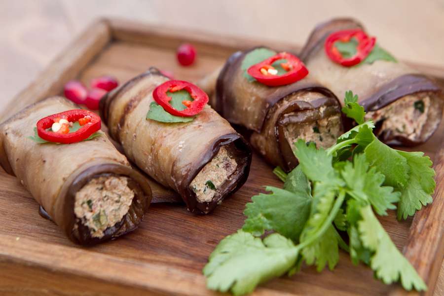 Хачапури Баклажаны с орехами