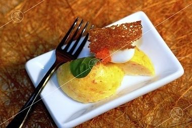 Ministerstvo Catering Company Крабовый флан с красной икрой