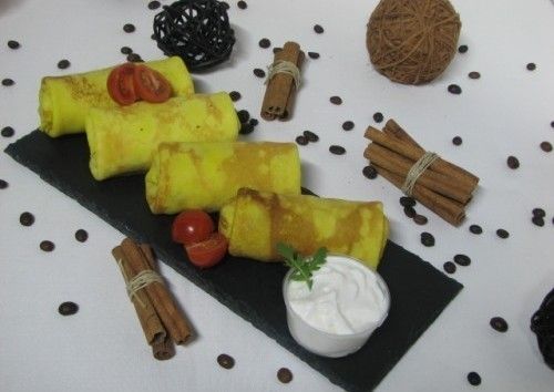 Villaggio fest Блины с курицей и грибами