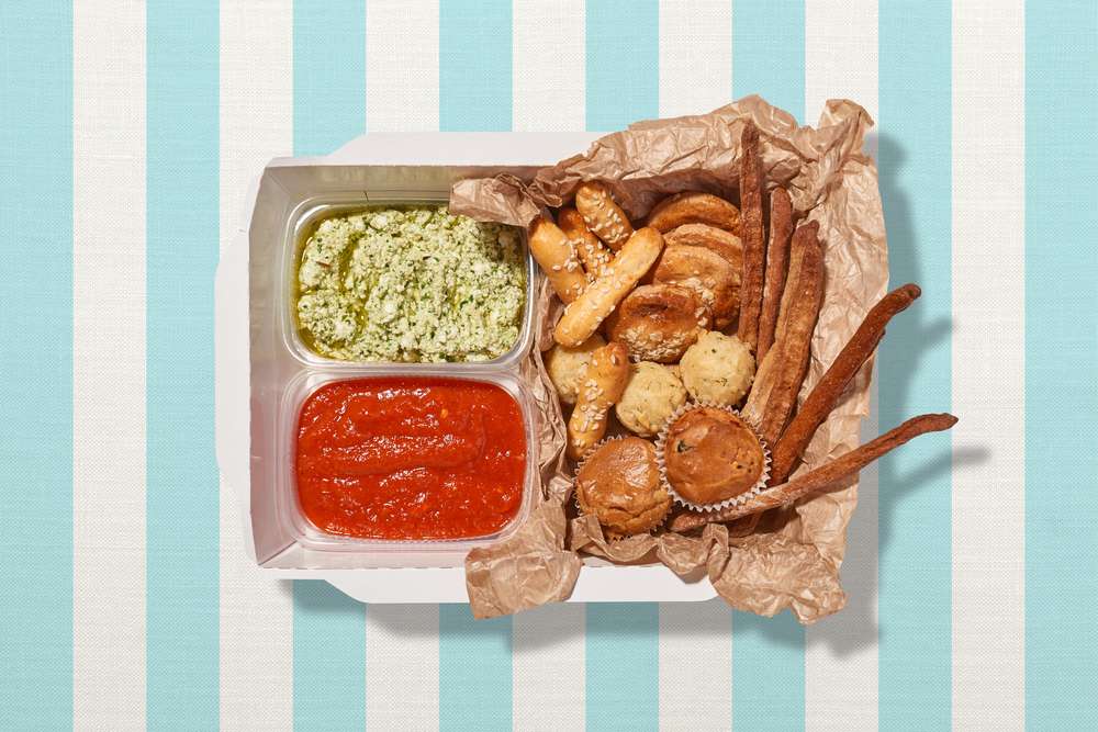 Parus Catering Коробка с дипами и печеньками Прованс