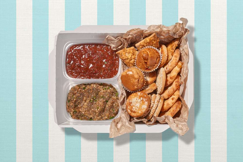 Parus Catering Коробка с дипами и печеньками Султан